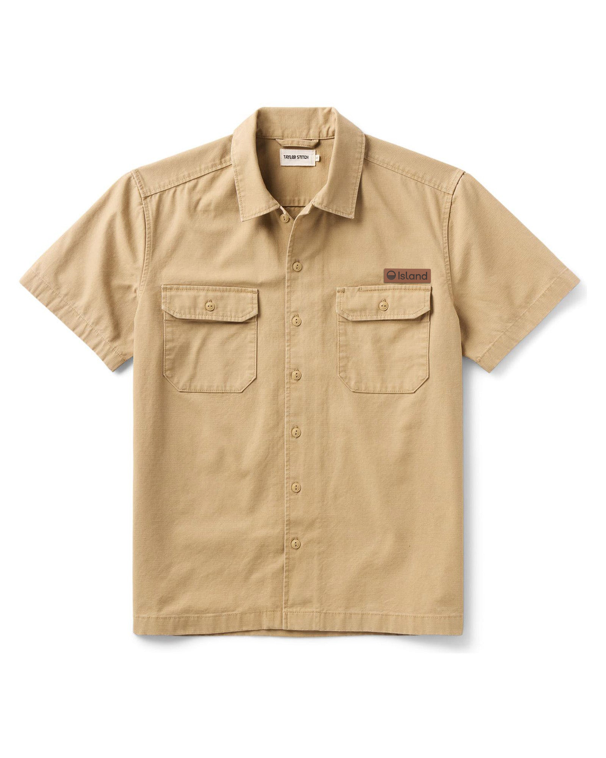 Men's Taylor Stitch Mechanic Short Sleeve Shirt - Khaki Ripstop